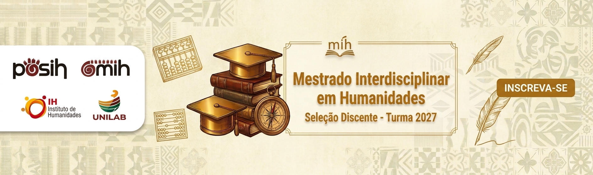 Imagem referente a postagem de título Edital MIH nº 02/2026 – Seleção Discente – Turma 2027