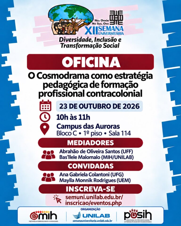Participe da Oficina “O Cosmodrama como Estratégia...